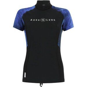 Aqua Lung Women's Rashguard Short Sleeves  Galaxy Blue X-Large NWT